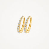 Blush Creolen-Ohrringe 7342YZI – (585er) Gelbgold mit Zirkonia